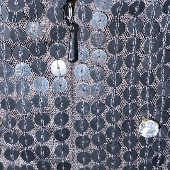 Mac Duggal Dress With Black Sequins and Rhinestones. - Picture 7 of 14